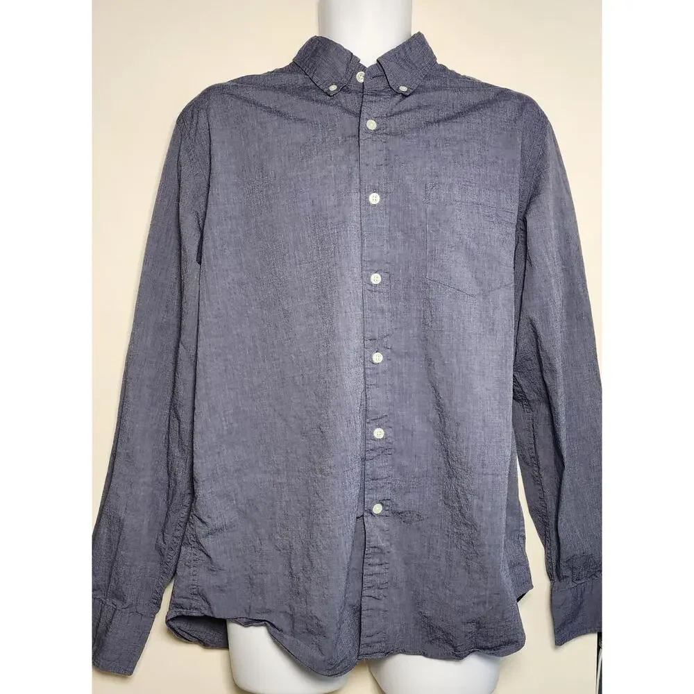 J.CREW‎ Preppy Minimalist Classic Button Down Shirt Large